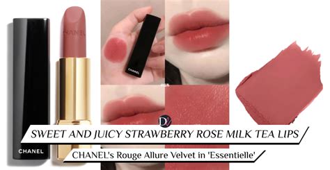 This “strawberry rose milk tea” lippie from CHANEL is 